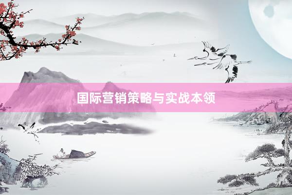 国际营销策略与实战本领